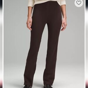 Lululemon Smooth Fit Pull-On High-Rise Pant, Espresso, Size 10